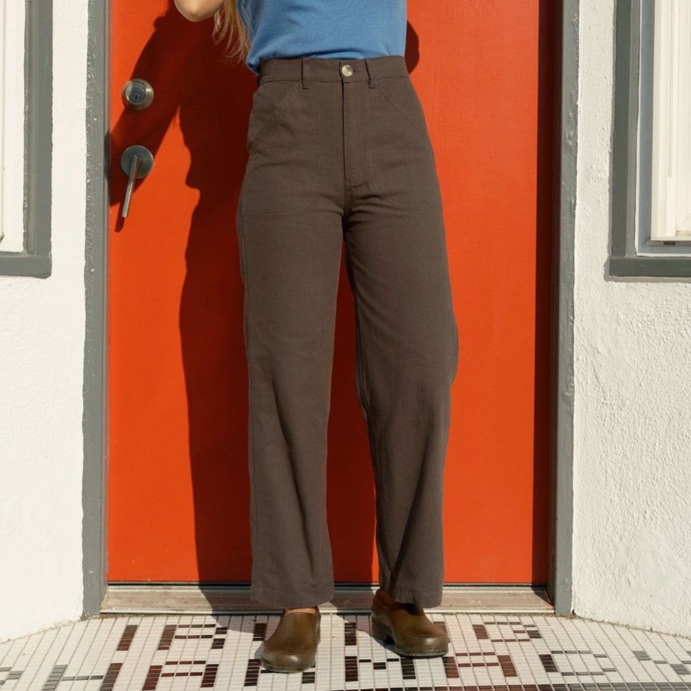 Mollusk California Painter Pants Canvas Cotton Straight High Casual Sustainable